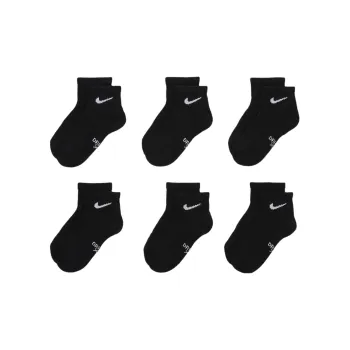 Nike Dri FIT Performance Basics Little Kids' Quarter Socks 6 Pairs