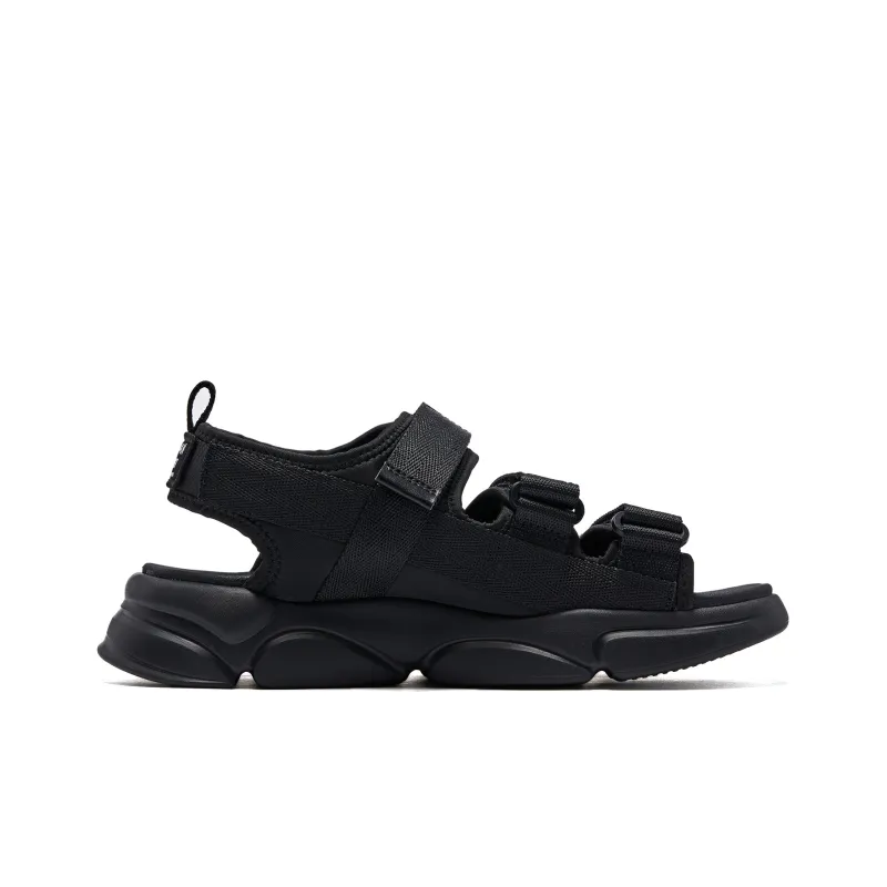 QIAODAN Beach Sandals Men's Black-1