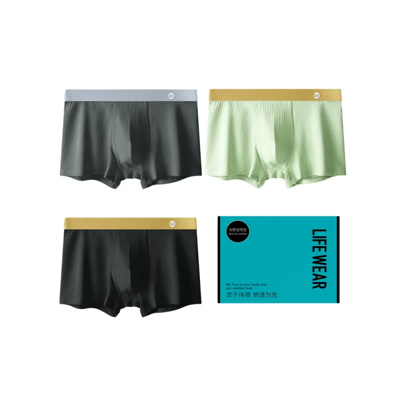 H YXIANG Underpants Men's 3 Pack-10