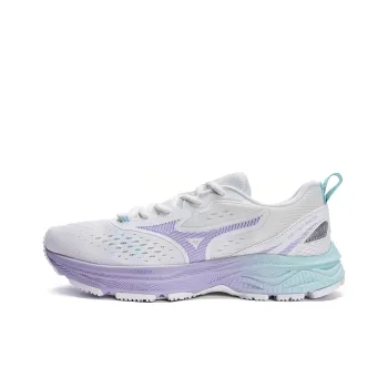 Mizuno Racer S Slip Resistant, Abrasion Resistant, Lightweight Low Top Running Shoes Women's White Purple