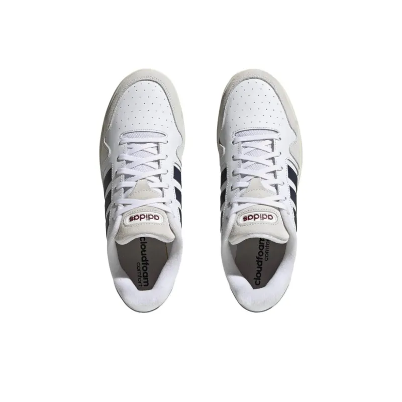 Adidas Cushioning Slip Resistant Low Top Running Shoes Unisex White-4