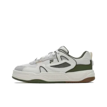 FILA FUSION BANK II Slip Resistant Cushioning Low Top Skateboard Shoes Women's White Green
