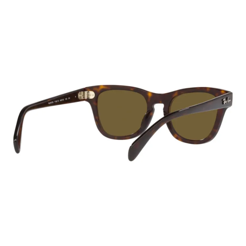 RayBan Acetyl Irregular Shape Sunglasses Kids' Tortoiseshell-3