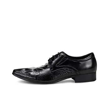 ASTON M.JAZZ Dress Shoes Men Low Top Black/Burgundy/Brown