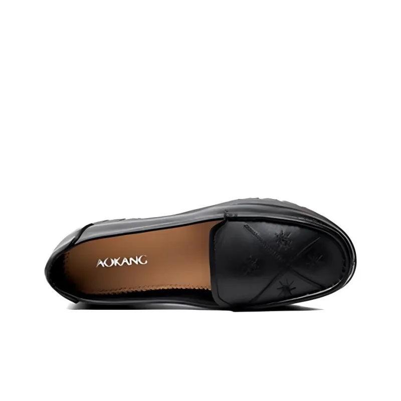 AOKANG Loafers 2.5cm Women's Black-3