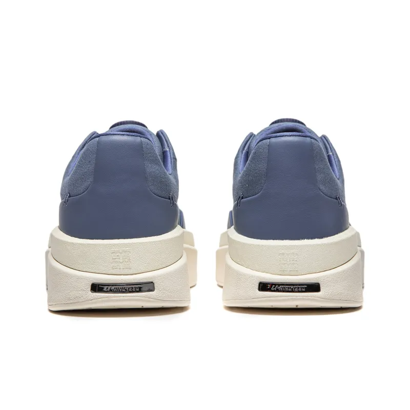 LI NING 1990 Commuter Series Cushioning, Wear Resistant Low Top Casual Shoes Men's Dusty Blue-5