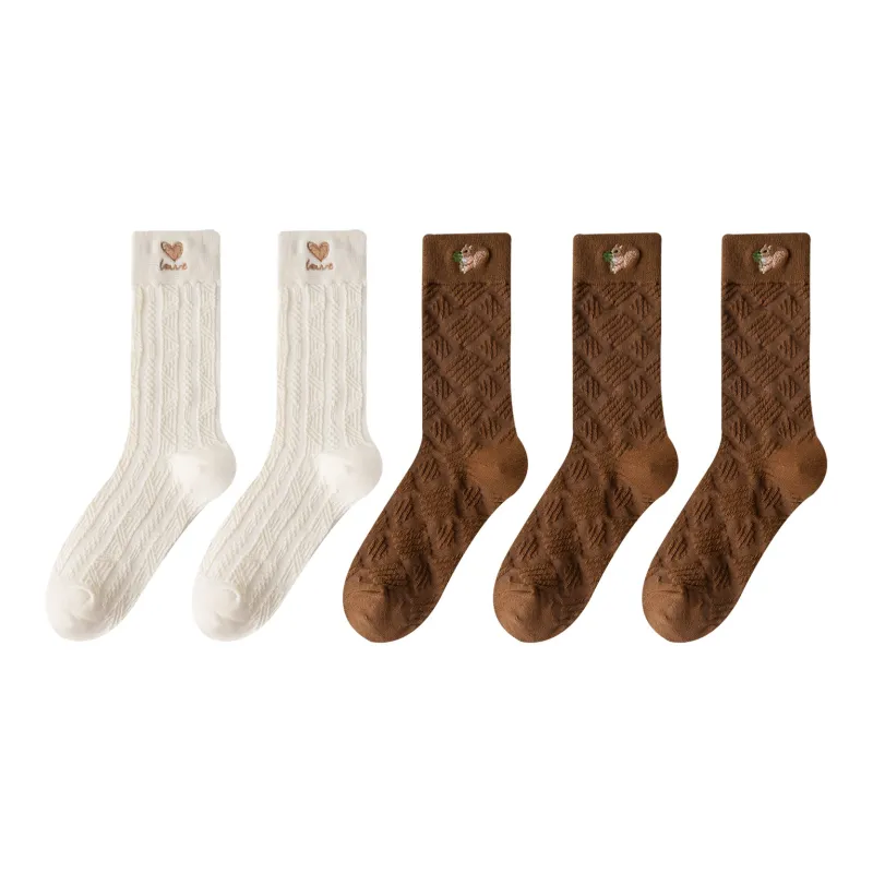 XXLLG Mid Calf Socks Women's 5 Pack-9