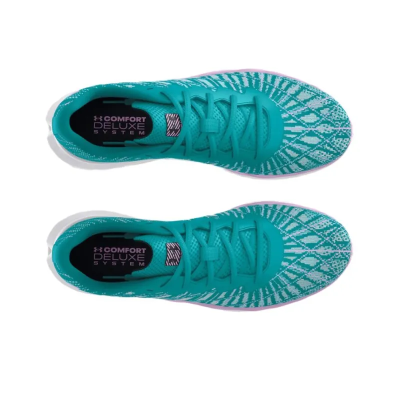 Under Armour Charged Breeze 2 Anti Slip Wear Resistant Low Top Running Shoes Women's Green White-3