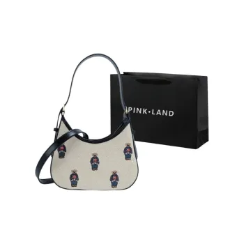 PINK·LAND PU Baguette Bag Shoulder Bags Regular Women's Ecru/Khaki