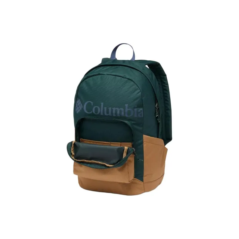 Columbia Polyester Backpack Unisex Green & Yellow-1
