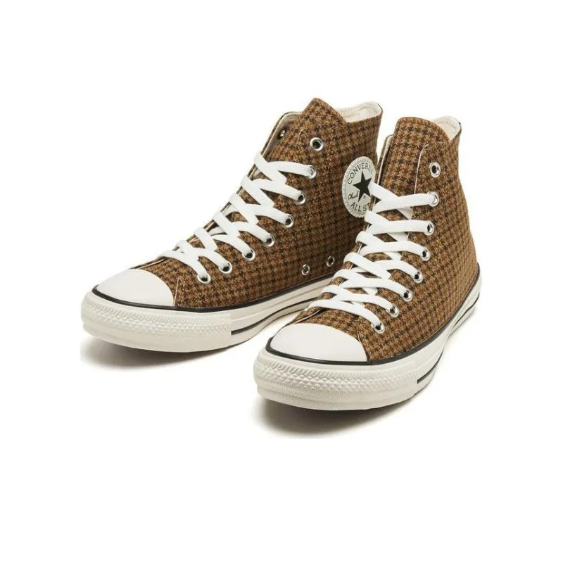 Converse CHECK HI Durable Cushioning High-Top Canvas Shoes Unisex Brown Japan Version-2