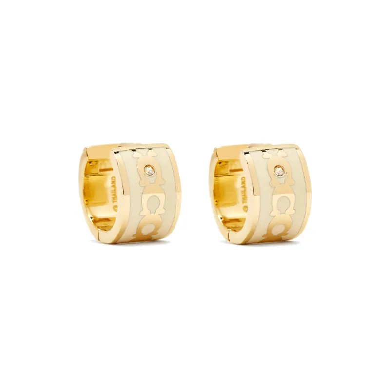 COACH Brass Earrings Women's Gold-0