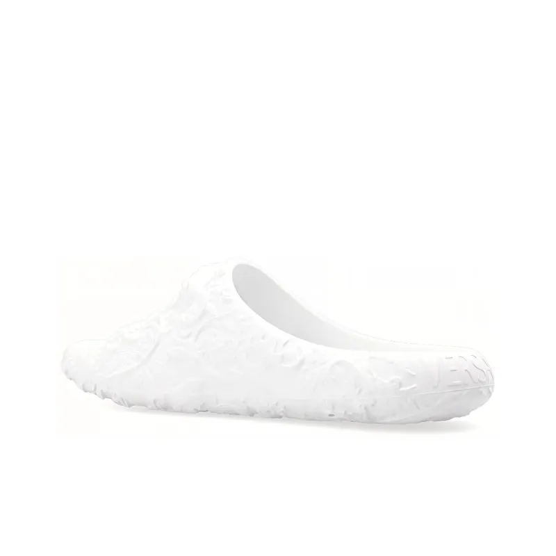 VERSACE Molded Barocco Pool Slide Optical White-3
