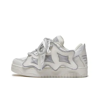 Hong Kong Meng Skateboard Shoes Unisex Low Top White/Pink