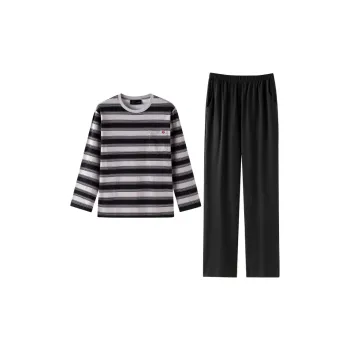 Meonsill Spring And Fall Season Pajama Set Men's 2-Piece Set
