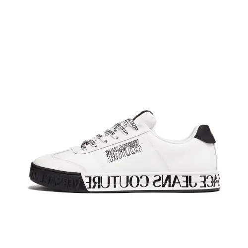 VERSACE JEANS Skateboard Shoes Men Low-Top White