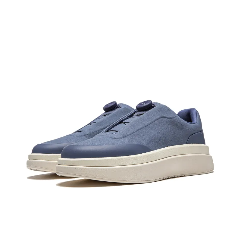 LI NING 1990 Commuter Series Cushioning, Wear Resistant Low Top Casual Shoes Men's Dusty Blue-2
