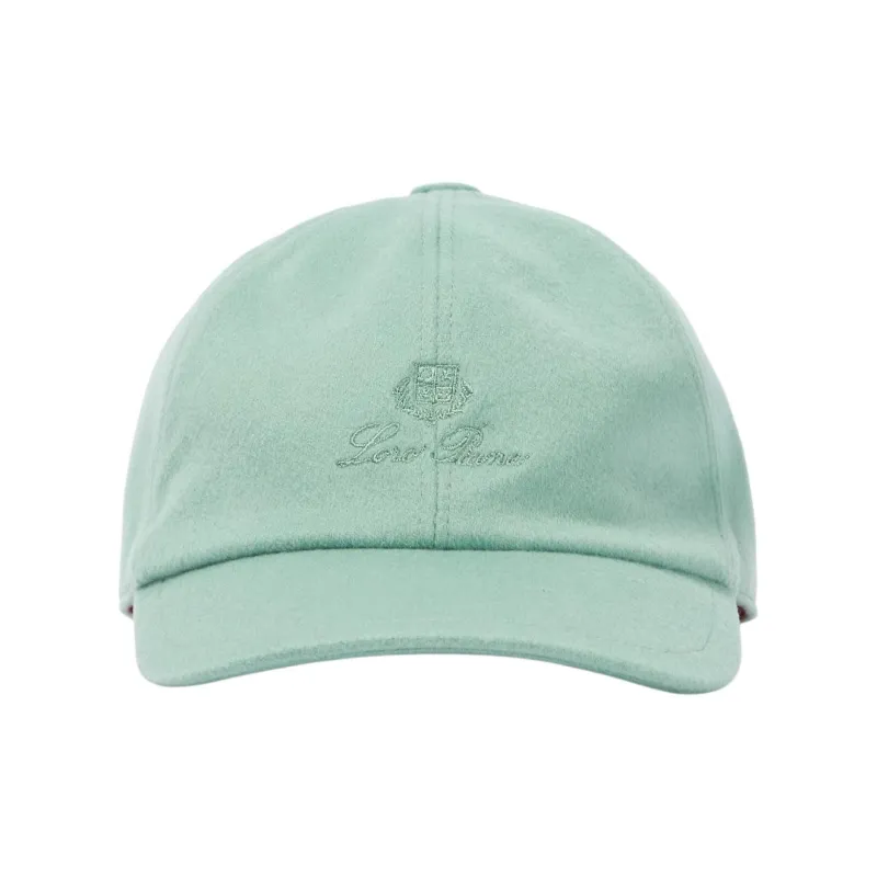Loro Piana Cashmere Baseball Caps Kids' Green-0