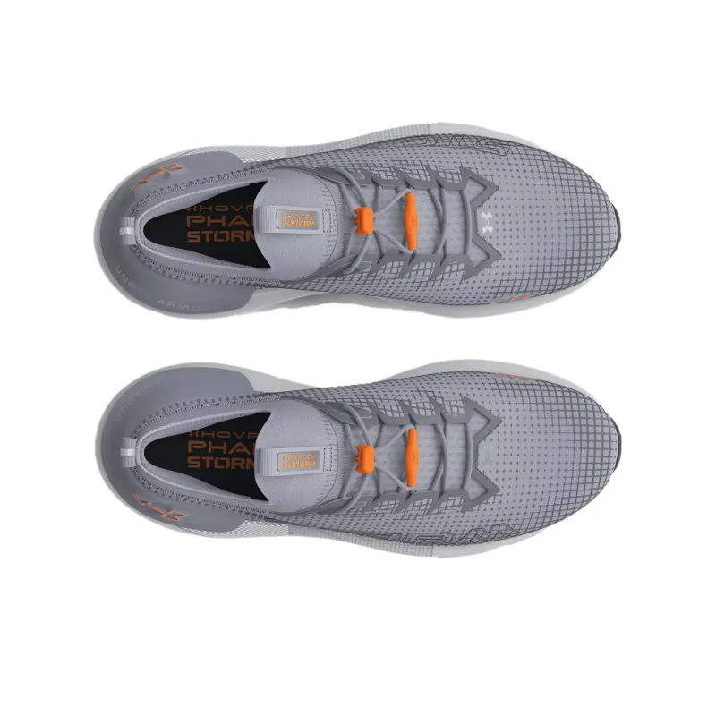 Under Armour HOVR Phantom 3 SE Storm Slip Resistant Cushioning Low Top Running Shoes Unisex Gray Orange-3