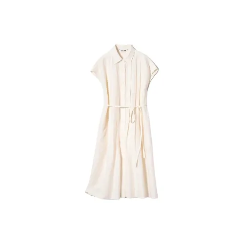 UNIQLO X CDC Co-brand Short-Sleeved Dresses Women's Light Beige