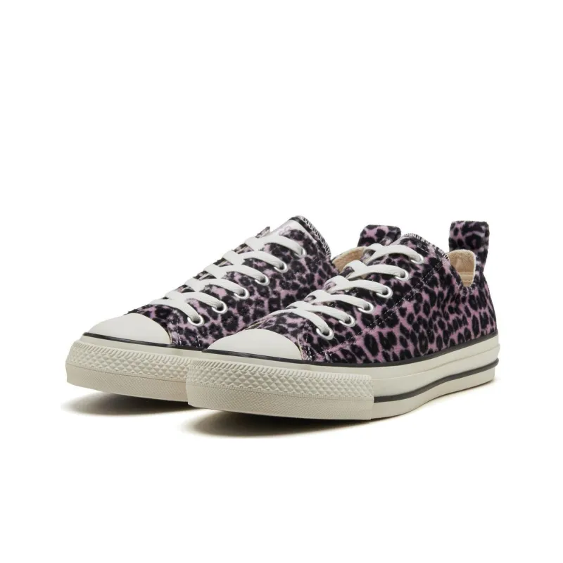Converse All Star R Leopard Fur OX Abrasion Resistant Shock Absorbers Low Top Canvas Shoes Women's Pink Japan Version-2