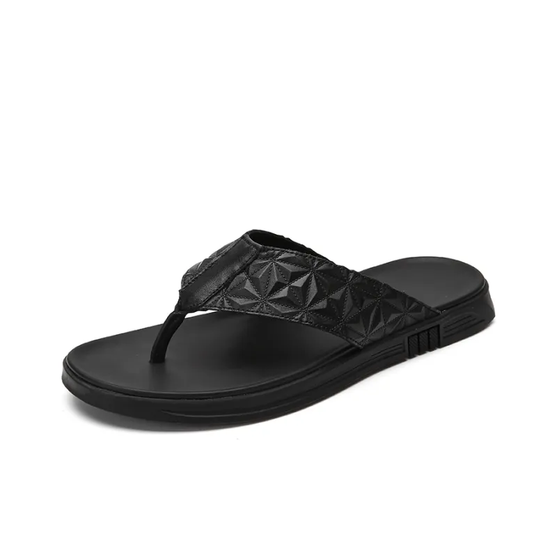 Season Ram Flip Flops Men's Black-1