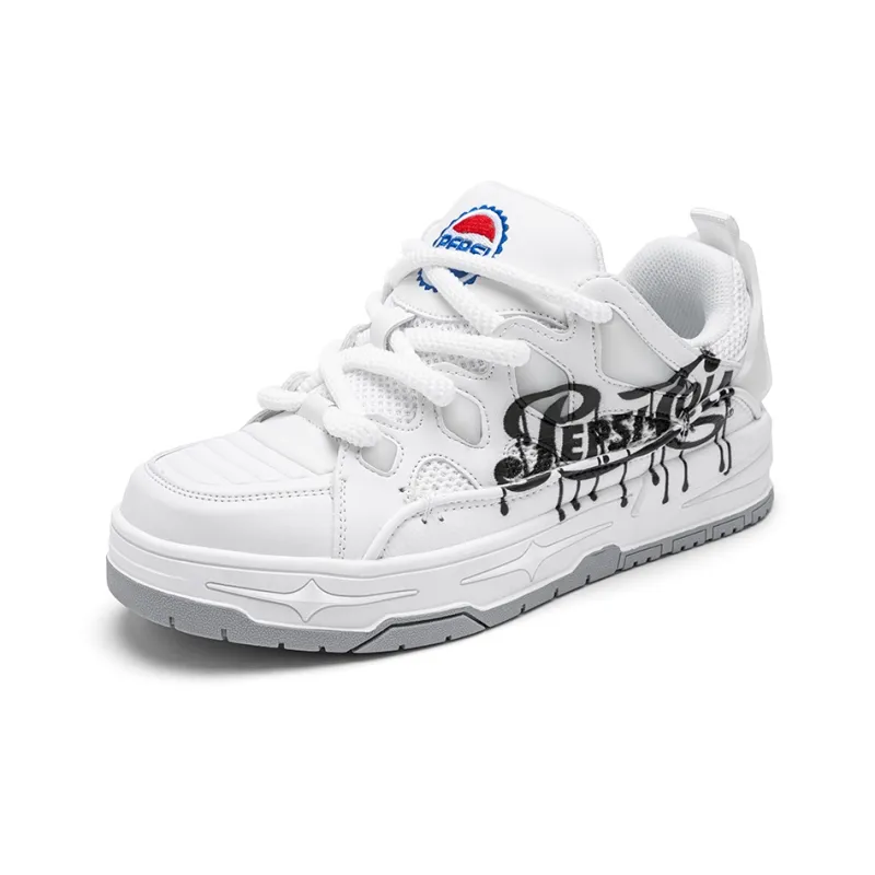 Pepsi Anti Slip Wear Resistant Low Top Skateboard Shoes Unisex Exclusive Box-30