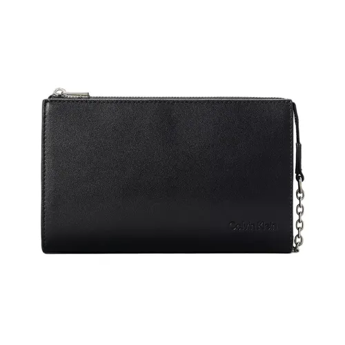CK/Calvin Klein Polyurethane Handbag con Clutch Women's Black