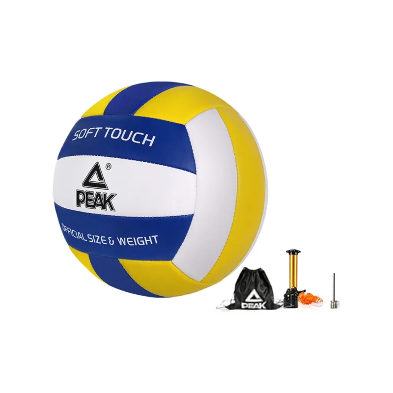 PEAK PVC Size 5 Volleyball Unisex Blue White Yellow-0