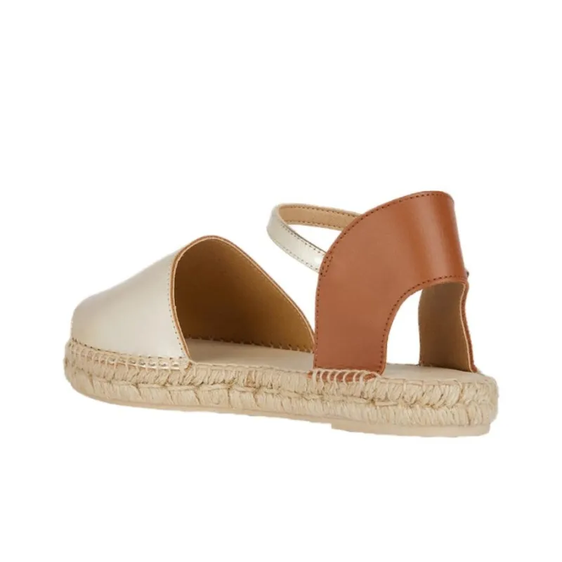GEOX One Strap Sandals Women's Gold Umber-3
