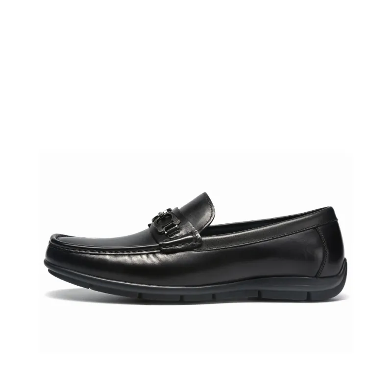 Satchi British Style Loafers Low-Top Men's Black 1.5cm-0