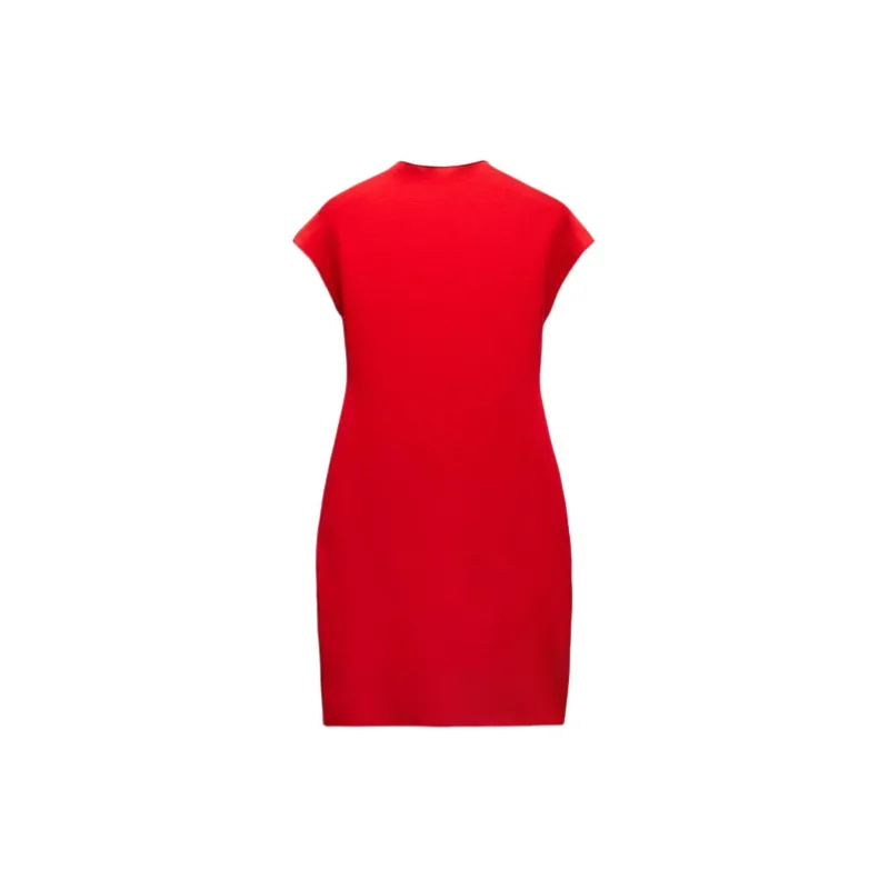 ZARA Short-Sleeved Dresses Women's Red-1