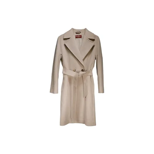 MaxMara Studio Trench Coats Women's Khaki