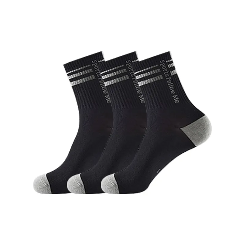 H YXIANG Mid Calf Socks Men's 3 Pack-2