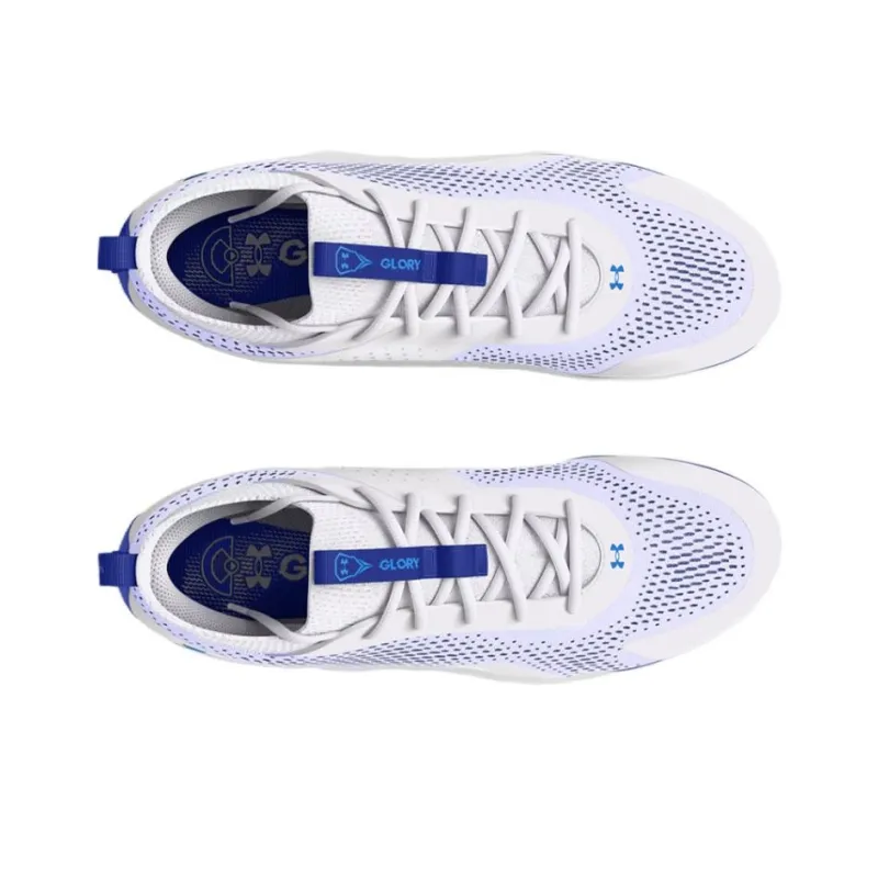 Under Armour Glory 2 Mc Cushioning Wear Resistant Low Top Training Shoes Women's White Blue-3
