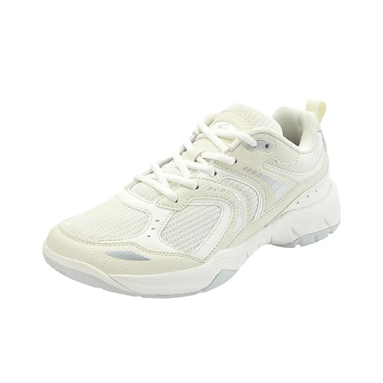 KUMPOO Cloud Motion Slip Resistant And Breathable Badminton Shoes Unisex Ecru-1