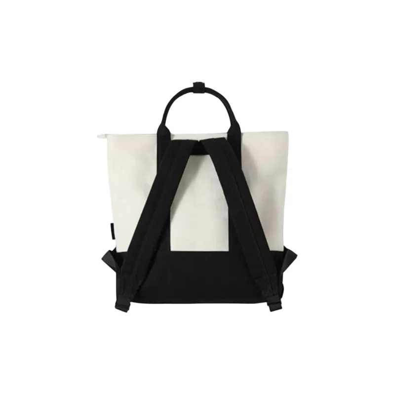 TYAKASHA Cotton Backpack Tote Bag Shopping Bag Shoulder Bag Handbag Medium Size Women's Ecru-2
