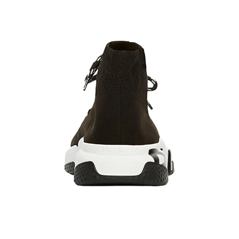 Balenciaga Speed Lace Up Graffiti Black White-3