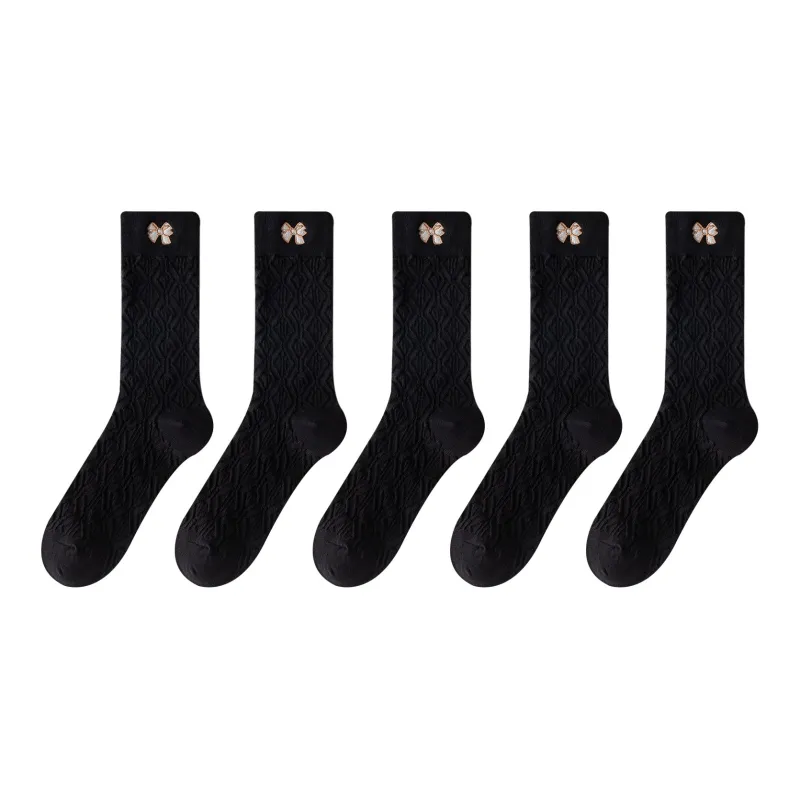 XXLLG Mid Calf Socks Women's 5 Pack-14
