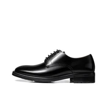 THOM WILLS Business Commute Calfskin Derby Shoes Dress Shoes Men's Black