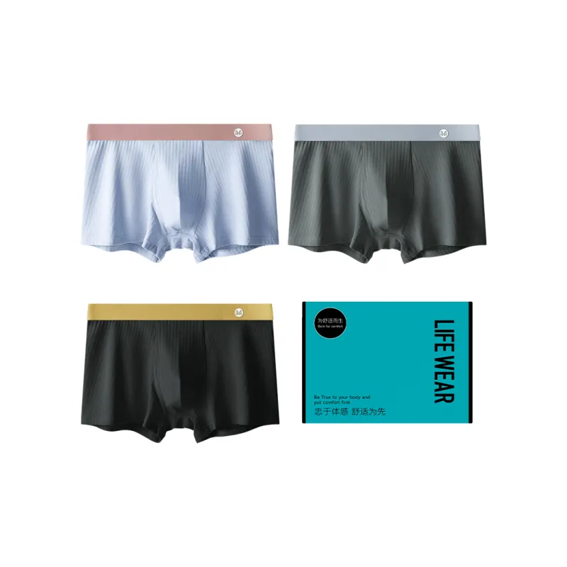 H YXIANG Underpants Men's 3 Pack-4