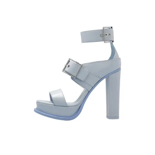Alexander McQueen Strap Sandals 14cm Women's Light Blue