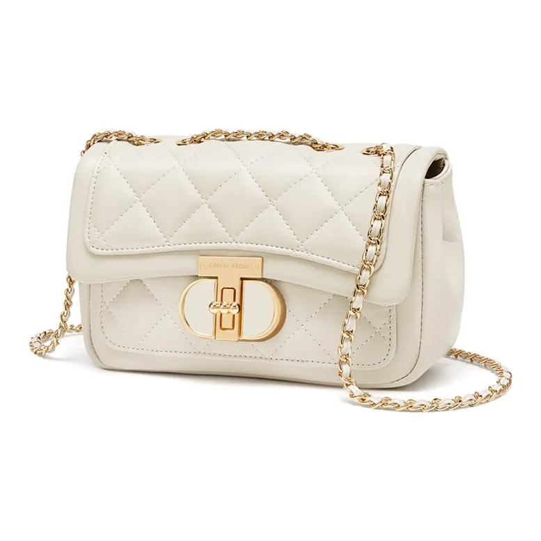 Simvay Clos Cow Leather With Synthetic Leather Shoulder Bag Crossbody Bag Shoulder Bag Chain Pack Small Size Women's-8