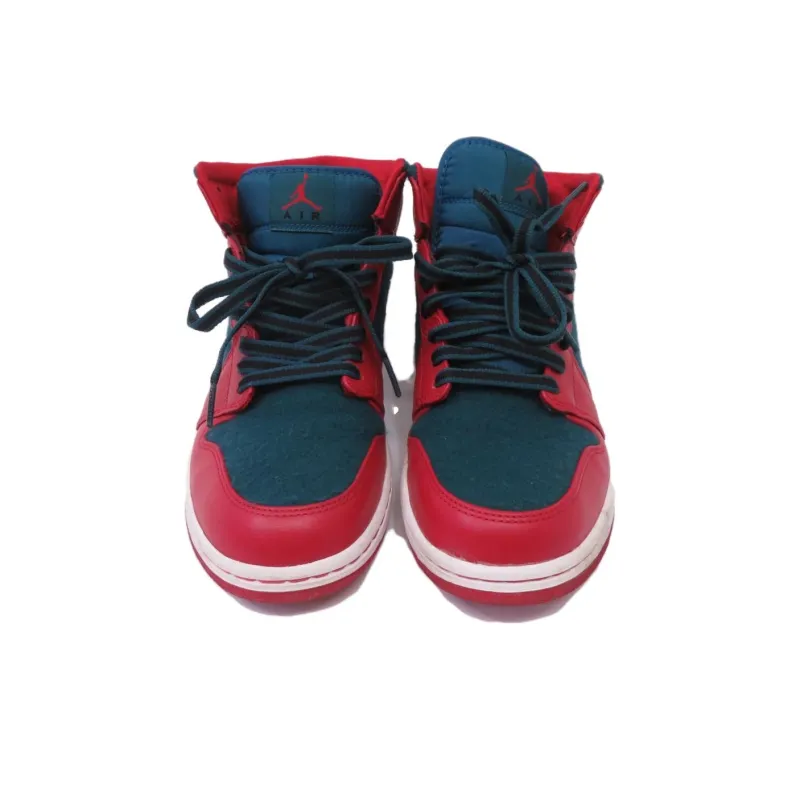 Jordan 1 Mid Gym Red Black Dark Sea-3