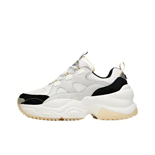 Sprandi Bubble Gum Cushioning Wear-Resistant Low-Top Casual Shoes Women's Black White