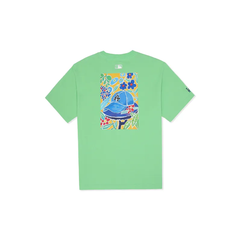 MLB T Shirt Unisex Los Angeles Dodgers/Yellow Green-1