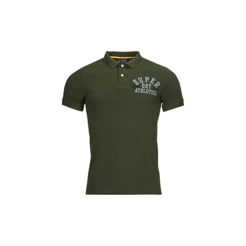 SUPERDRY Polo Shirts Men Dark Green