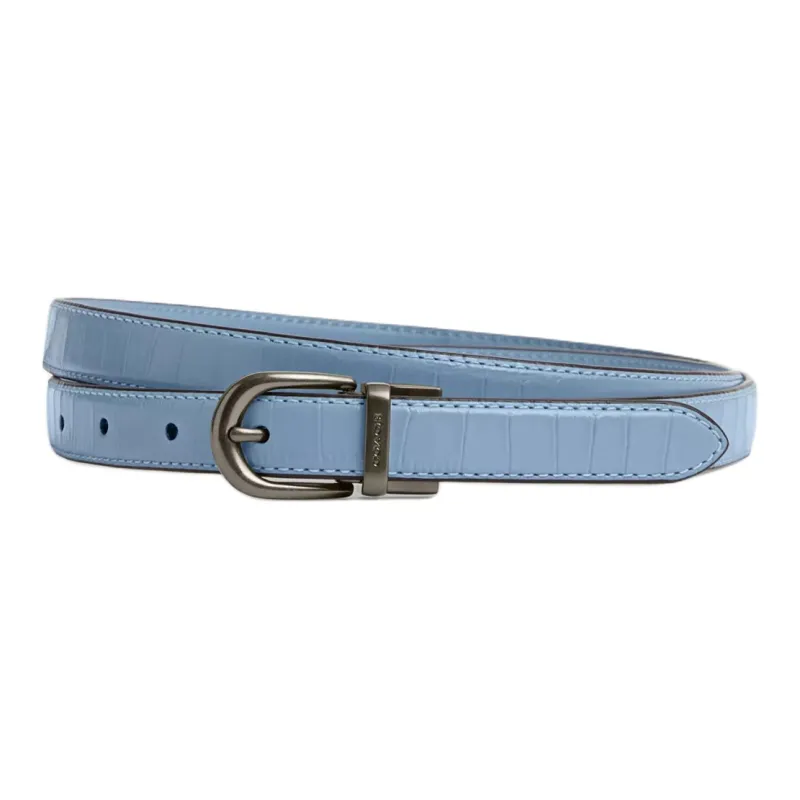 COACH Leather Belts Unisex Blue Width 1.8cm-0