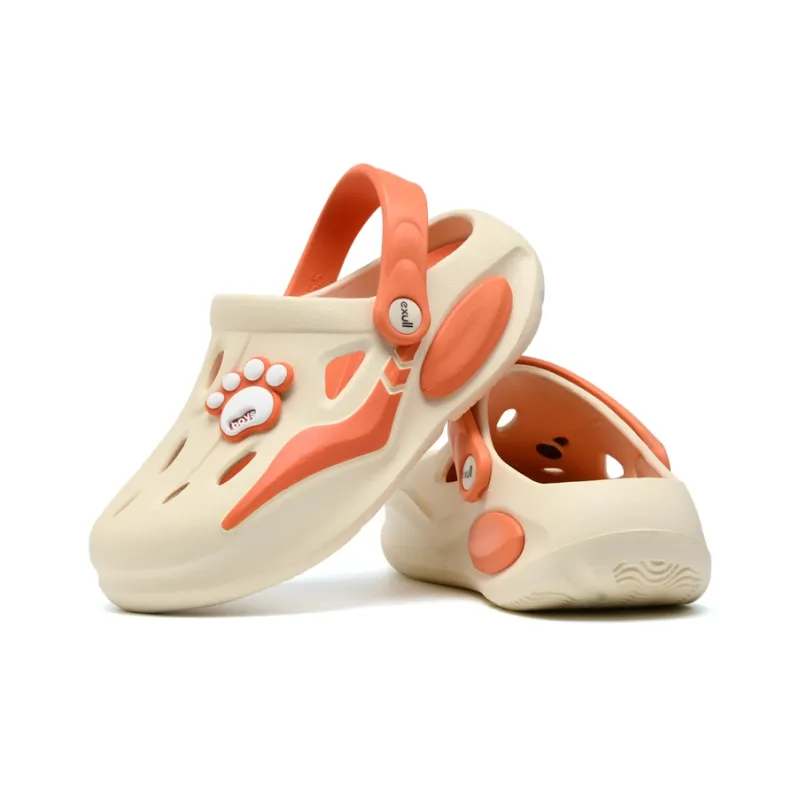 EXULL Q Clogs Women's Beige Orange-3