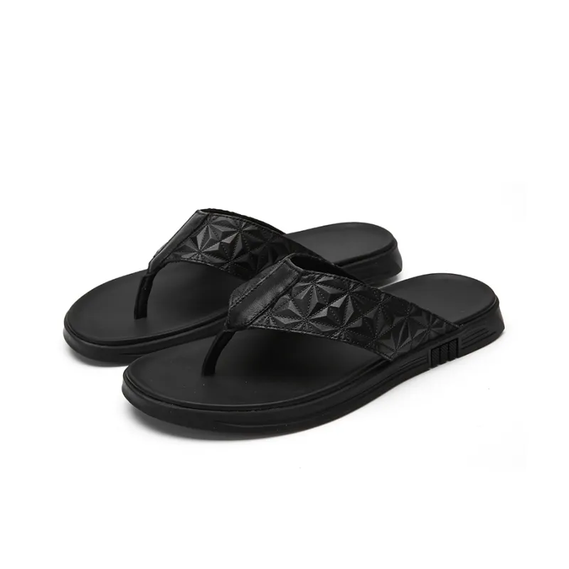 Season Ram Flip Flops Men's Black-2